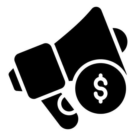 marketing vector glyph icon, shopping and discount sale icon.のイラスト素材