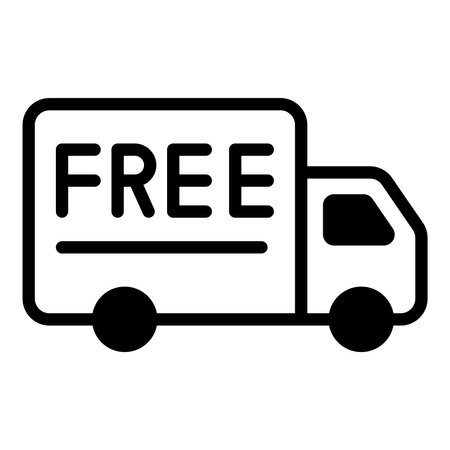 free delivery vector black icon, shopping and discount sale icon.のイラスト素材