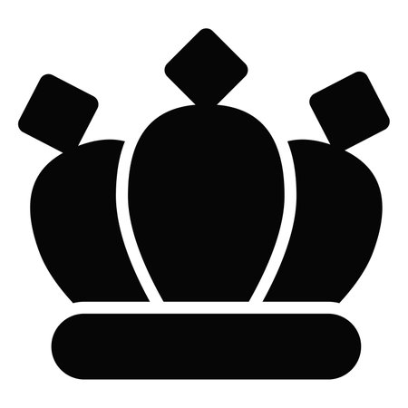 crown vector glyph icon. Hindu festival, Hindu celebration icon,のイラスト素材