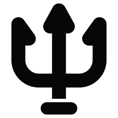 trisula vector glyph icon. Hindu festival, Hindu celebration icon,のイラスト素材