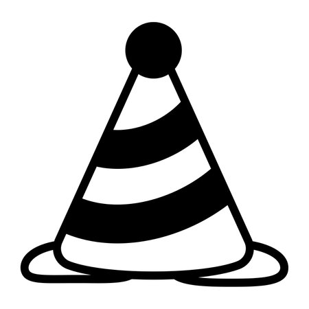 party hat vector icon. Hindu festival, Hindu celebration icon,のイラスト素材