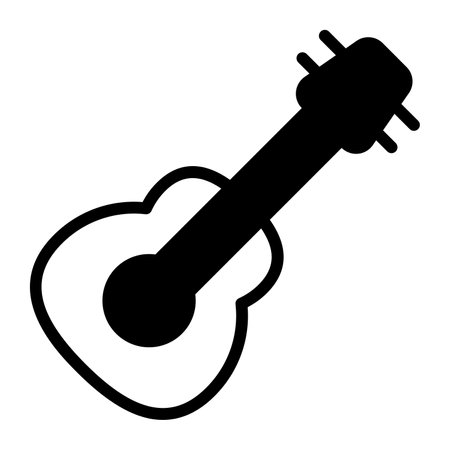 guitar vector icon. Hindu festival, Hindu celebration icon,のイラスト素材
