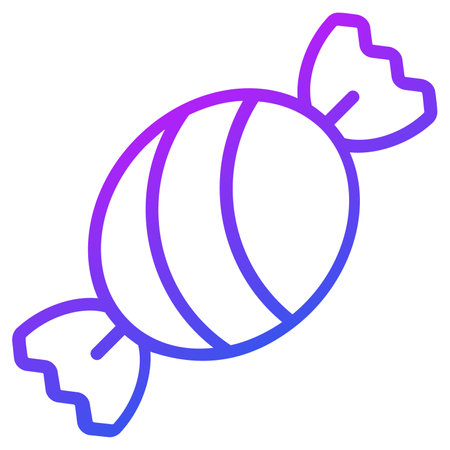 candy, sweet vector outline icon.のイラスト素材