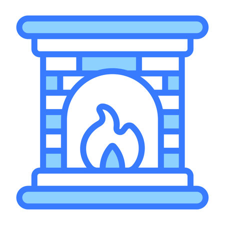 fire house vector outline icon. Modern thin line symbols. Collection of traditional elements.のイラスト素材