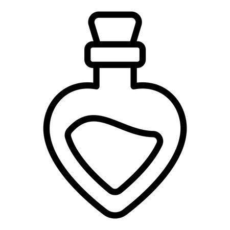 nail polish, bottle, finger simple line iconのイラスト素材