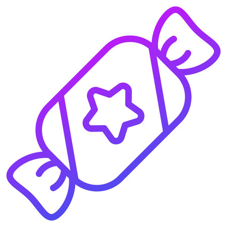 sweet, candy thin line iconのイラスト素材