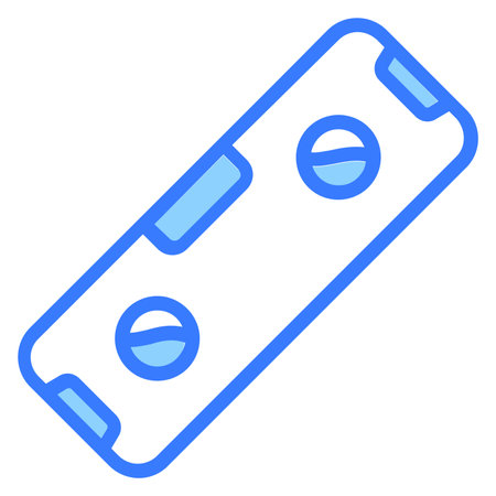 measurement Blue out line vector designのイラスト素材