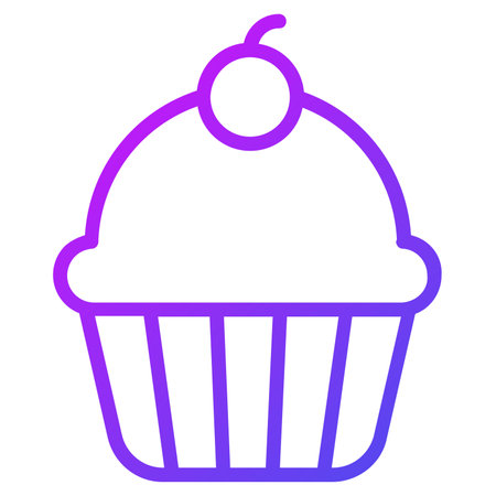 cup cake outline icon, Merry Christmas and Happy New Year icons for web and mobile design.のイラスト素材