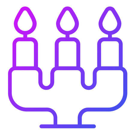 candle holder outline icon, Merry Christmas and Happy New Year icons for web and mobile design.のイラスト素材
