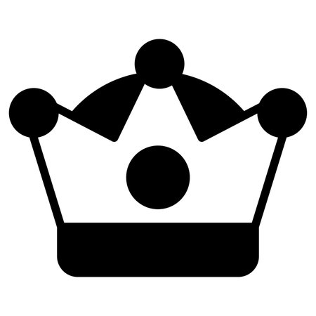 Crown black filled outline icon, Merry Christmas and Happy New Year icons for web and mobile design.のイラスト素材
