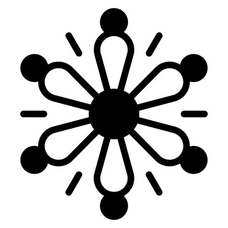 Fire Works black filled outline icon, Merry Christmas and Happy New Year icons for web and mobile design.のイラスト素材