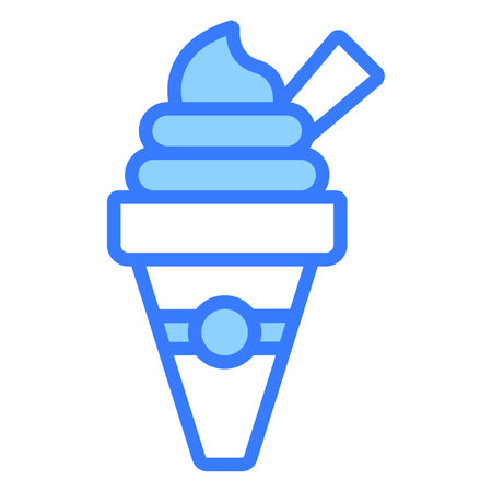 ice cream vector Line Icon. Simple Creative vector Line Iconのイラスト素材