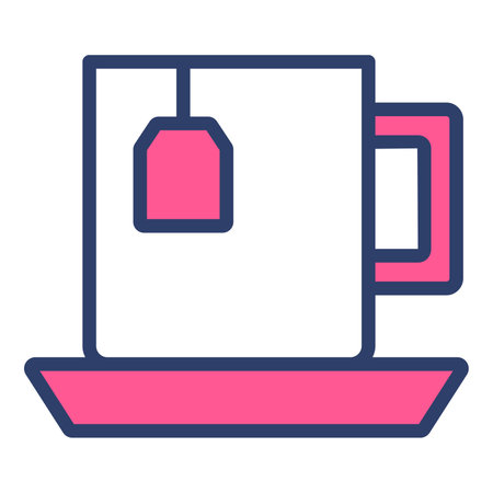 tea cup vector Line Icon. Simple Creative vector Line Iconのイラスト素材
