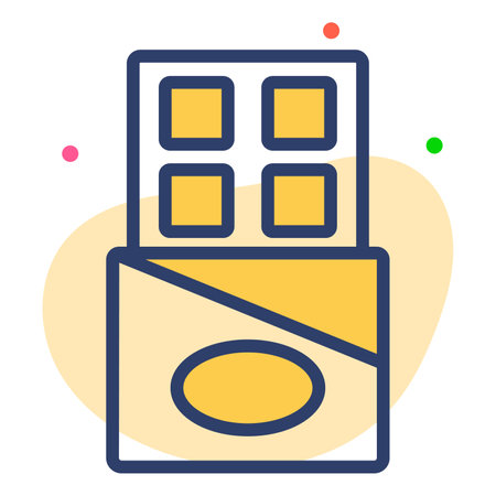 chocolate vector Line Icon. Simple Creative vector Line Iconのイラスト素材