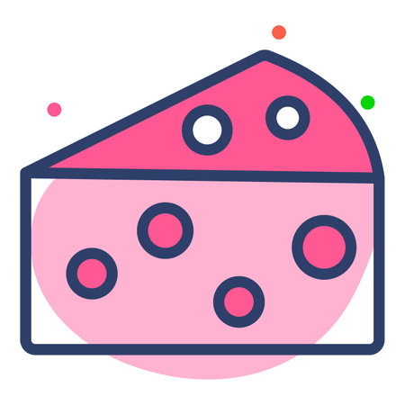 cheese vector Line Icon. Simple Creative vector Line Iconのイラスト素材