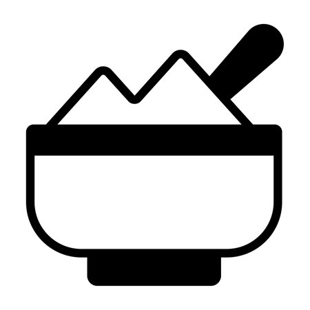 rice vector Line Icon. Simple Creative vector Line Iconのイラスト素材