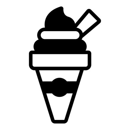 ice cream vector Line Icon. Simple Creative vector Line Iconのイラスト素材