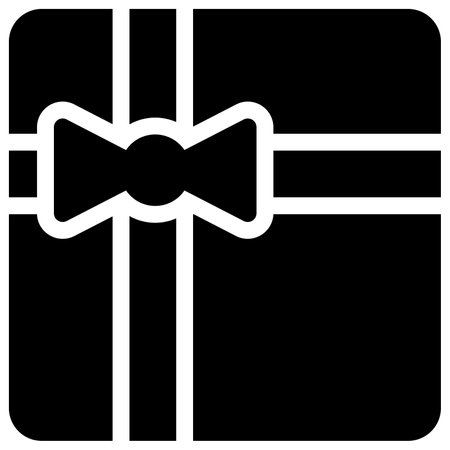 gift icon, modern style Christmas and New Year line icon, Isolated winter holiday symbolsのイラスト素材