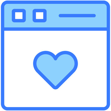 favorite Icon. User interface Vector Illustration, As a Simple Vector Sign and Trendy Symbol in Line Art Style, for Design and Websites, or Mobile Apps,のイラスト素材