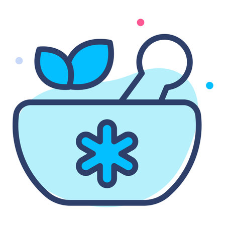Herbal Medicine Healthcare Medical, vector graphic Illustration Icon.のイラスト素材