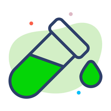 Test Tube Healthcare Medical, vector graphic Illustration Icon.のイラスト素材