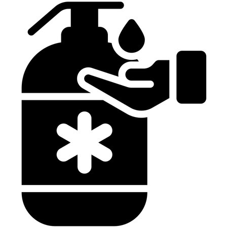 Hand Sanitizer Healthcare Medical, vector graphic Illustration Icon.のイラスト素材