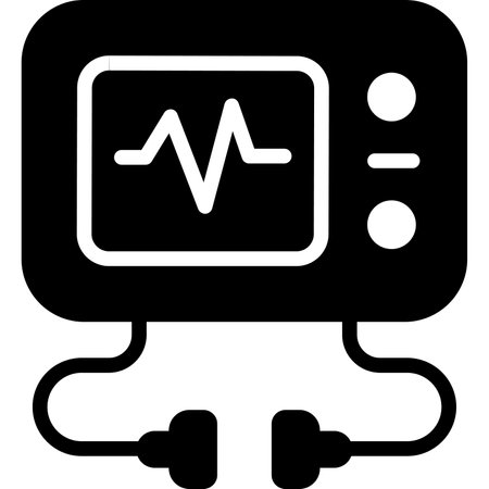 Ecg Reading Healthcare Medical, vector graphic Illustration Icon.のイラスト素材