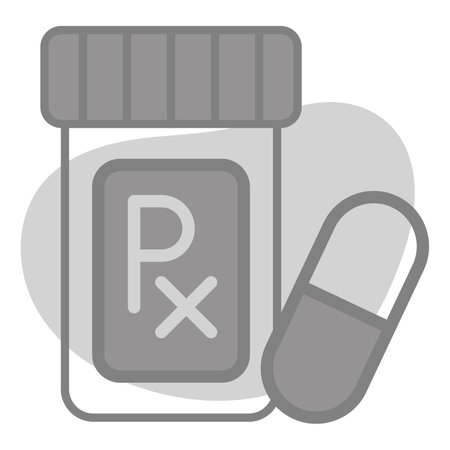Pills Bottle Healthcare Medical, vector graphic Illustration Icon.のイラスト素材
