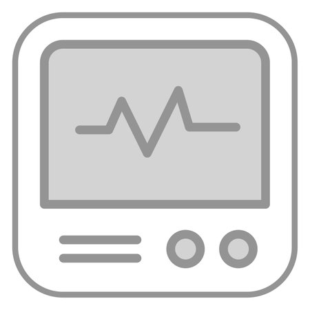 Ecg Monitor Healthcare Medical, vector graphic Illustration Icon.のイラスト素材