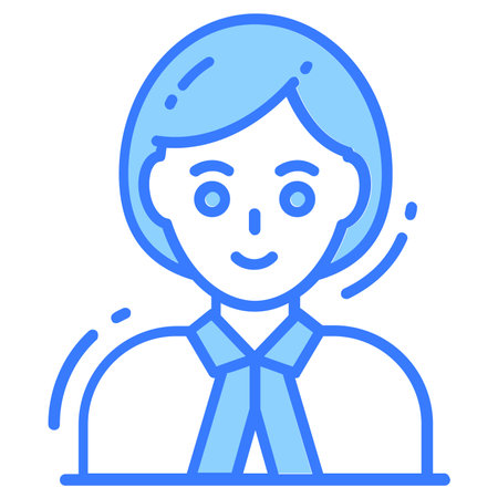 lawyer icon, single avatar vector illustrationのイラスト素材