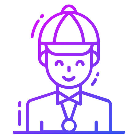 salesman icon, single avatar vector illustrationのイラスト素材