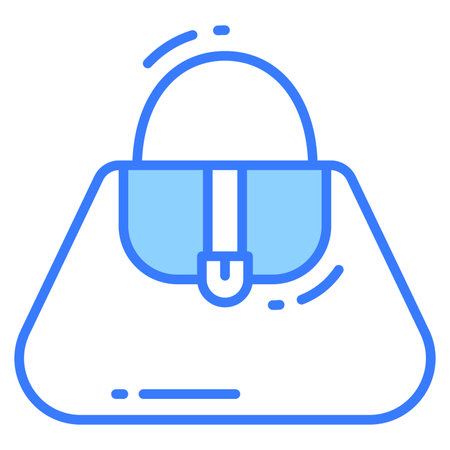 handbag icon, trendy Style, Isolated on White Background, Stock vector illustrations.のイラスト素材