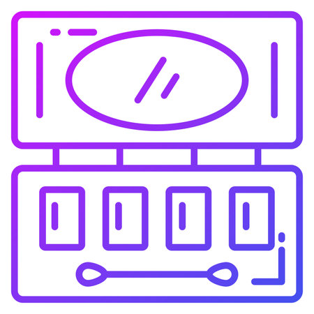 makeup kit icon, trendy Style, Isolated on White Background, Stock vector illustrations.のイラスト素材