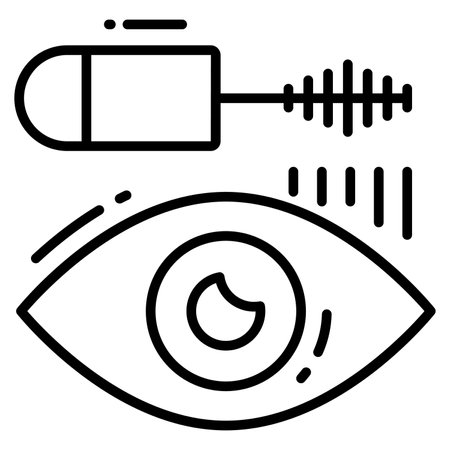 mascara icon, trendy Style, Isolated on White Background, Stock vector illustrations.のイラスト素材