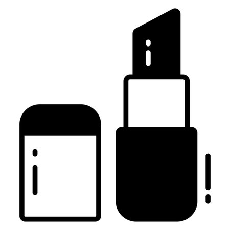 lipstick icon, trendy Style, Isolated on White Background, Stock vector illustrations.のイラスト素材