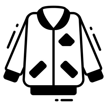 jacket icon, trendy Style, Isolated on White Background, Stock vector illustrations.のイラスト素材