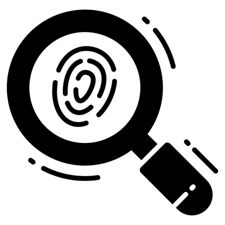 fingerprint Copyright law, intellectual property iconのイラスト素材