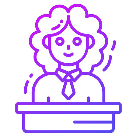 judge Copyright law, intellectual property iconのイラスト素材