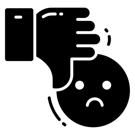 Dissatisfied icon, Survey and Feedback, modern vector illustrationのイラスト素材