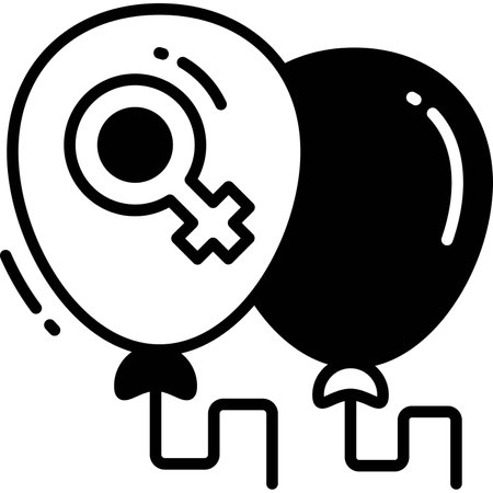 balloons icon, sign and symbol icon.のイラスト素材