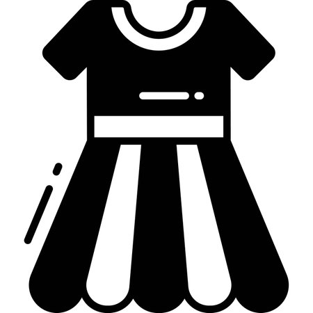 frock, dress icon, sign and symbol icon.のイラスト素材
