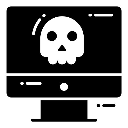 Virus, Protection and security vector icons set cyber computer network business data technologyのイラスト素材