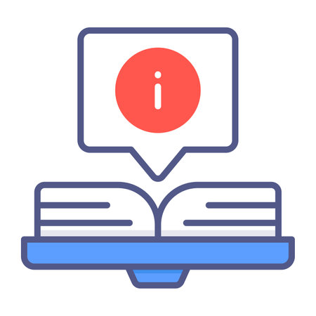 Informative, book, study Modern concepts flat design, Premium quality vector illustration concept. Vector symbol.のイラスト素材
