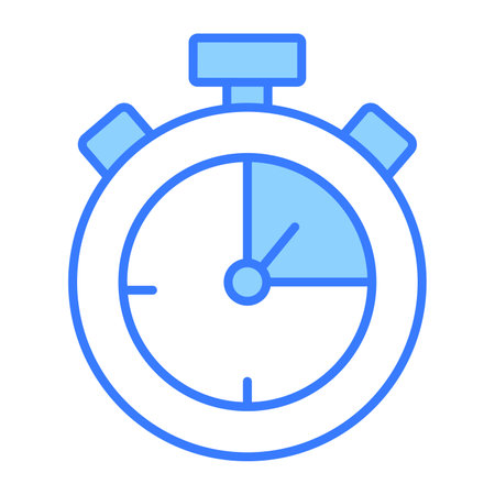stopwatch icon modern vector illustrationのイラスト素材