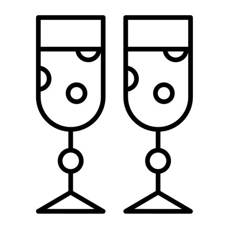 Cheers vector icon on white backgroundのイラスト素材