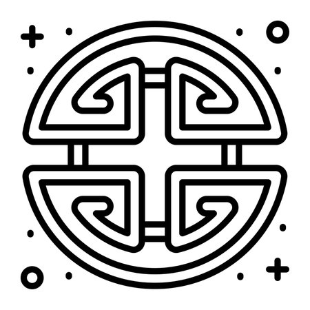 Chinese symbol vector design, modern styleのイラスト素材