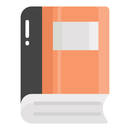 dictionary vector flat icon, school and education iconのイラスト素材