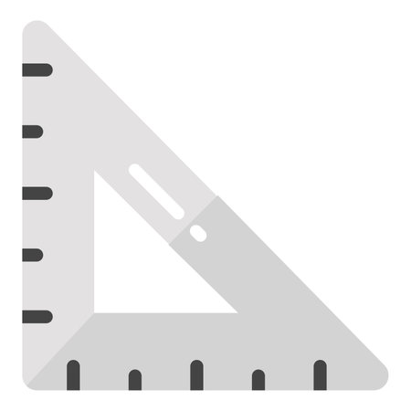 degree square vector flat icon, school and education iconのイラスト素材