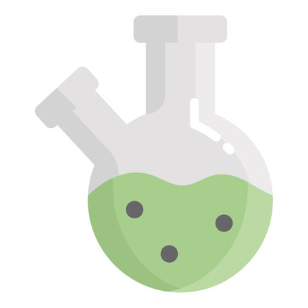 flask vector flat icon, school and education iconのイラスト素材