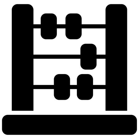 abacus vector icon, school and education iconのイラスト素材